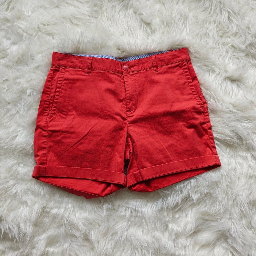 LL Bean Salmon Chino Shorts, SIZE 8
